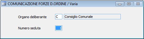 Stampa Comunicazioni alle Forze dell'Ordine